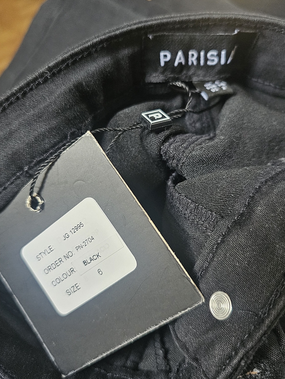 Parisian Works Black Lace-Up Skinny Jeans - Picture 2 of 5